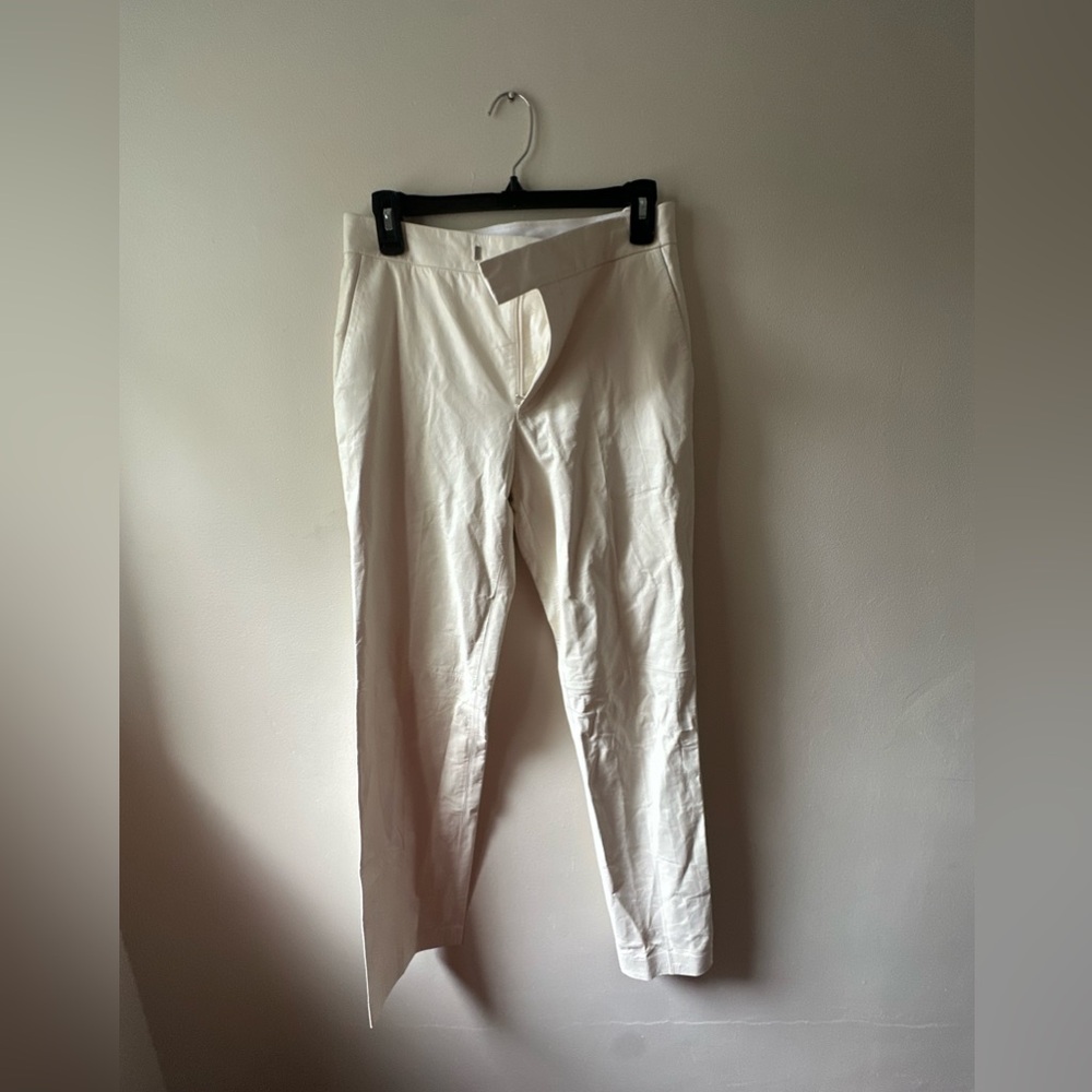 Helmut Lang White leather pants.